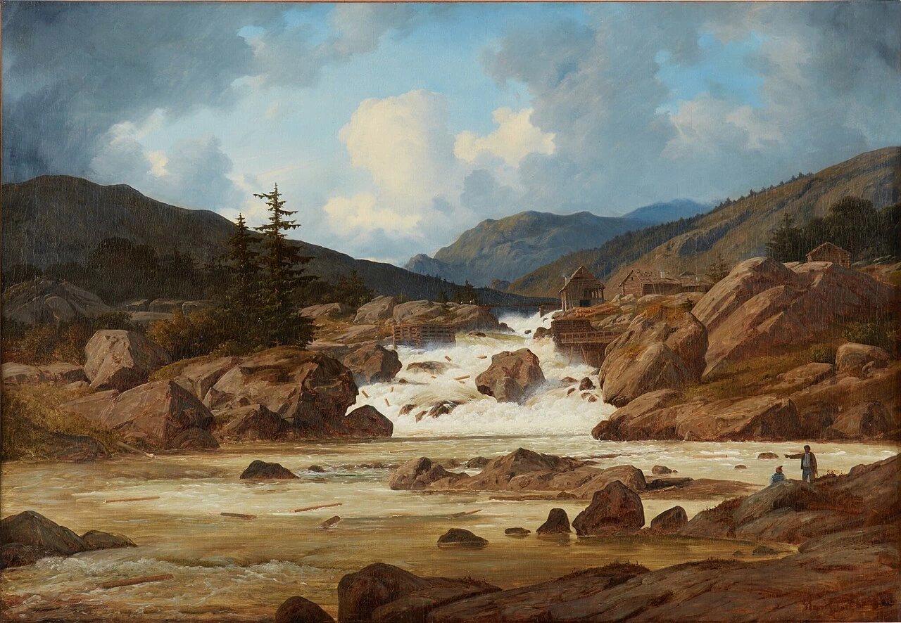Paesaggio di montagna norvegese